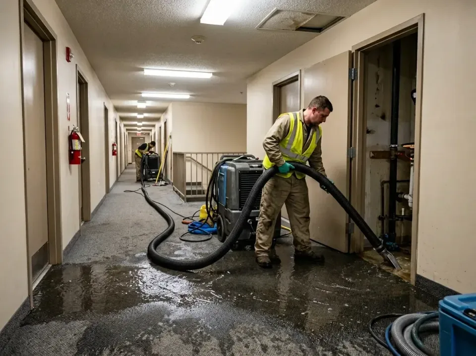 multi-unit-apartment-hallway-f-005 — frequently asked questions, Emergency Burst Pipe Water Extraction & Removal in Higginsv…